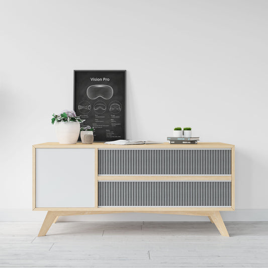 Apple Vision Pro blueprint poster wall decor