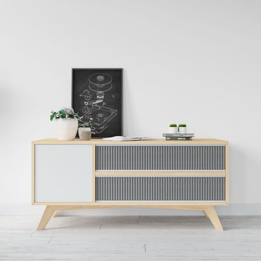 Hard Drive HDD blueprint poster wall art