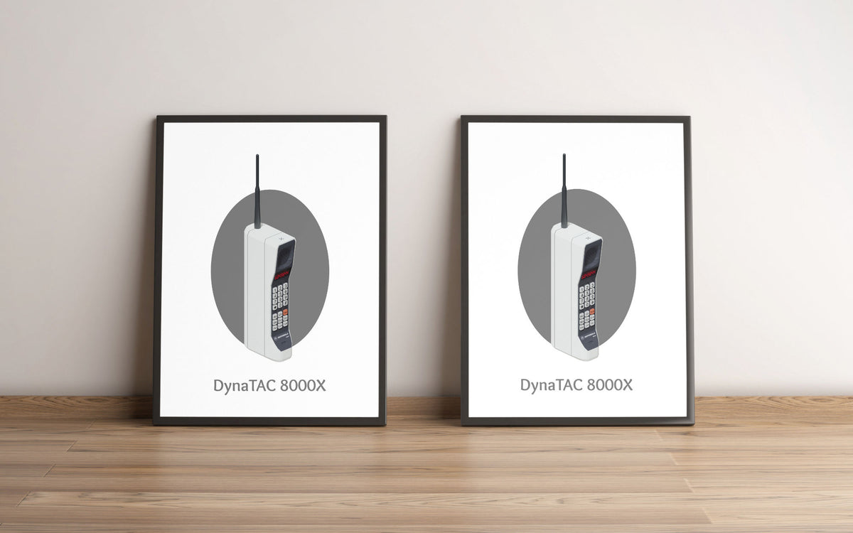 Motorola DynaTAC 8000X retro poster wall art