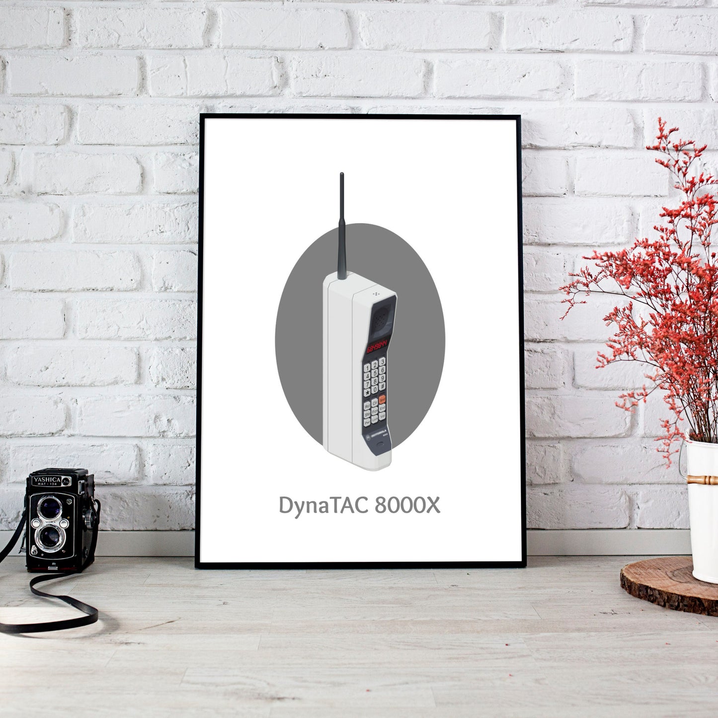 Motorola DynaTAC 8000X retro poster wall art