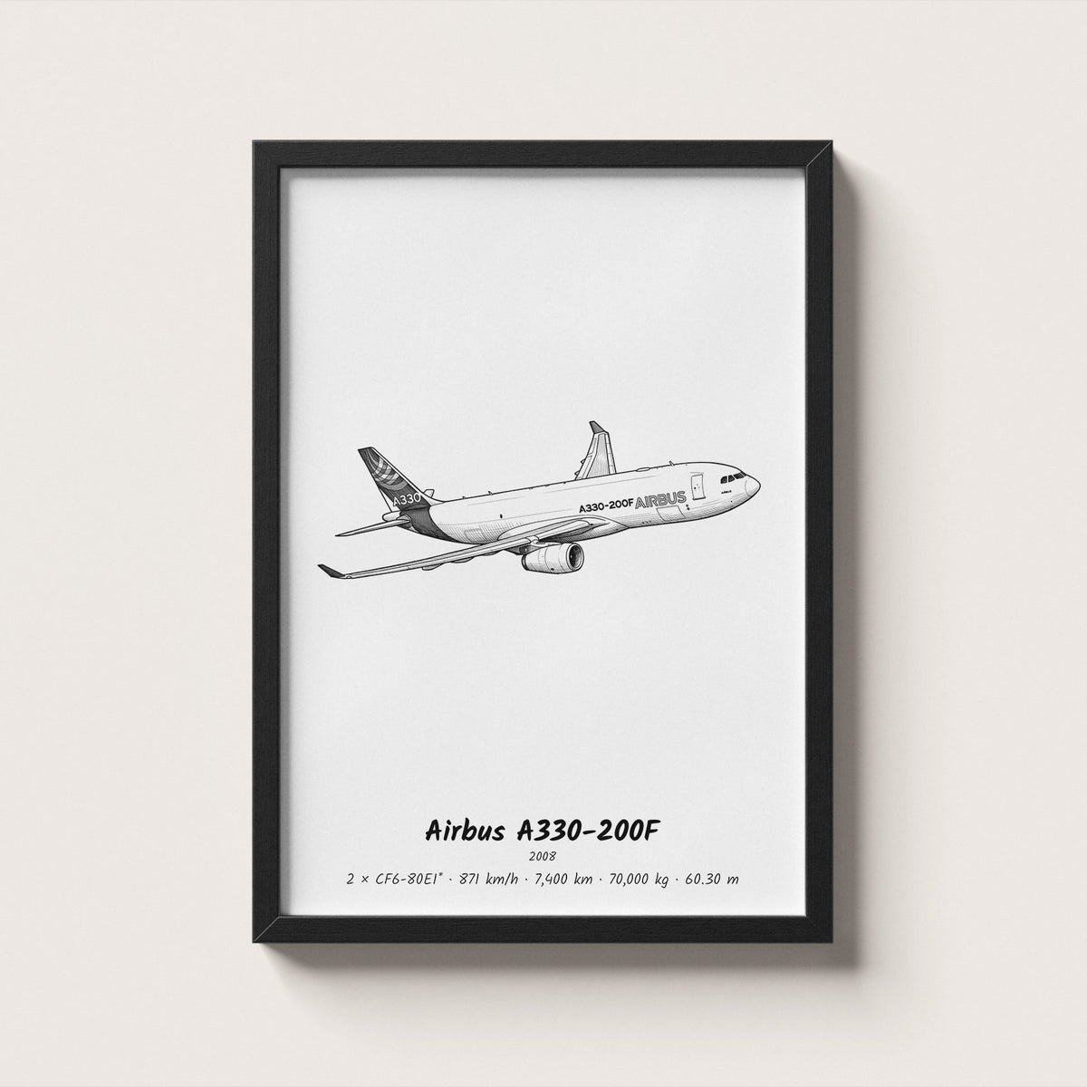 Airbus A330-200F Wall Art