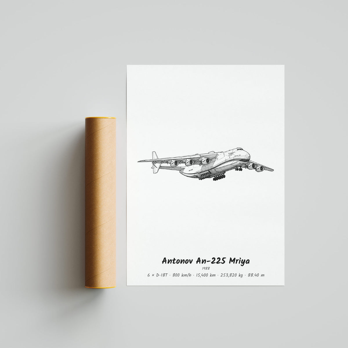Antonov An-225 Mriya Poster Print