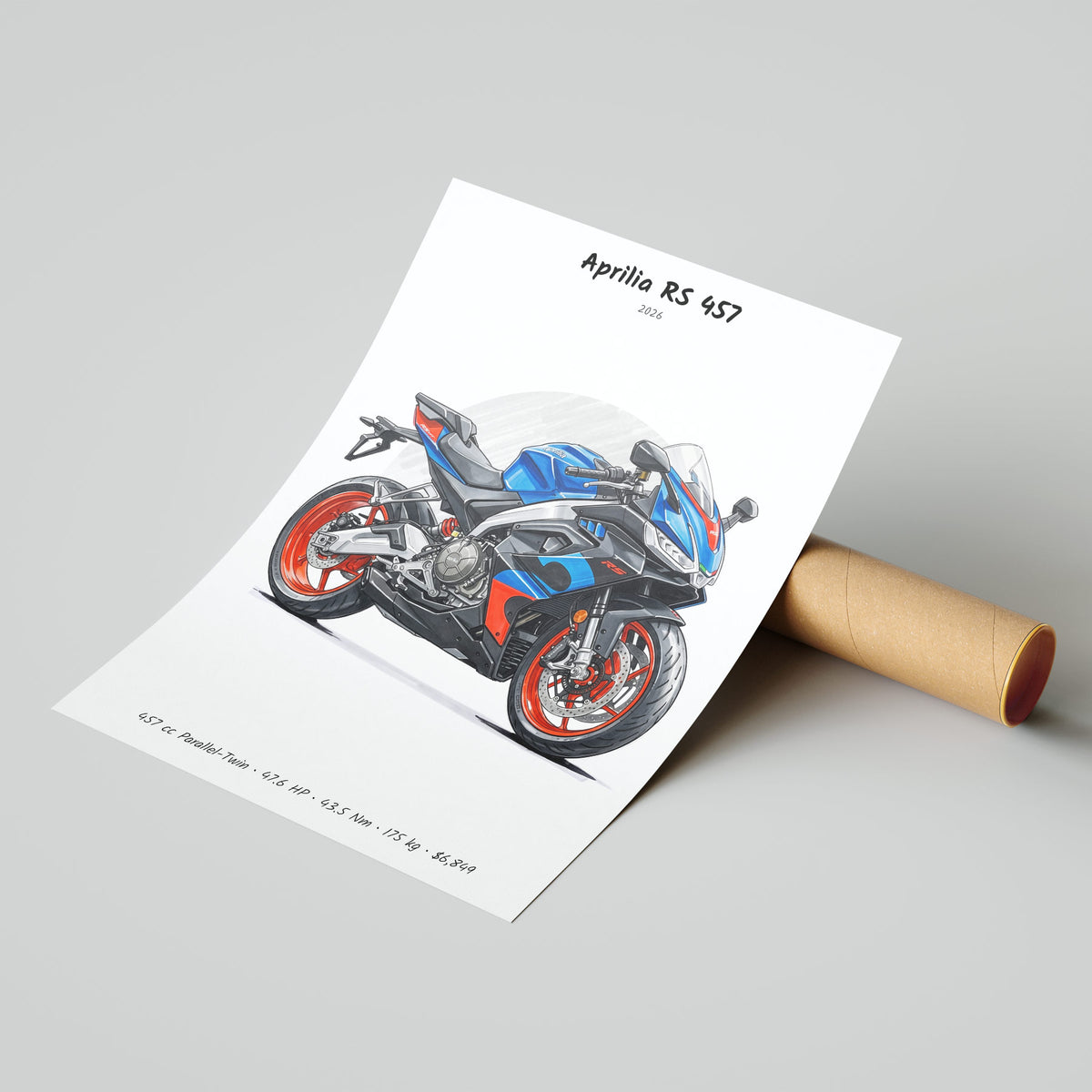 Aprilia RS 457 2026 Poster