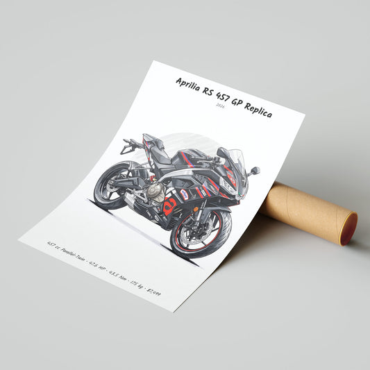 Aprilia RS 457 GP Replica 2026 Poster