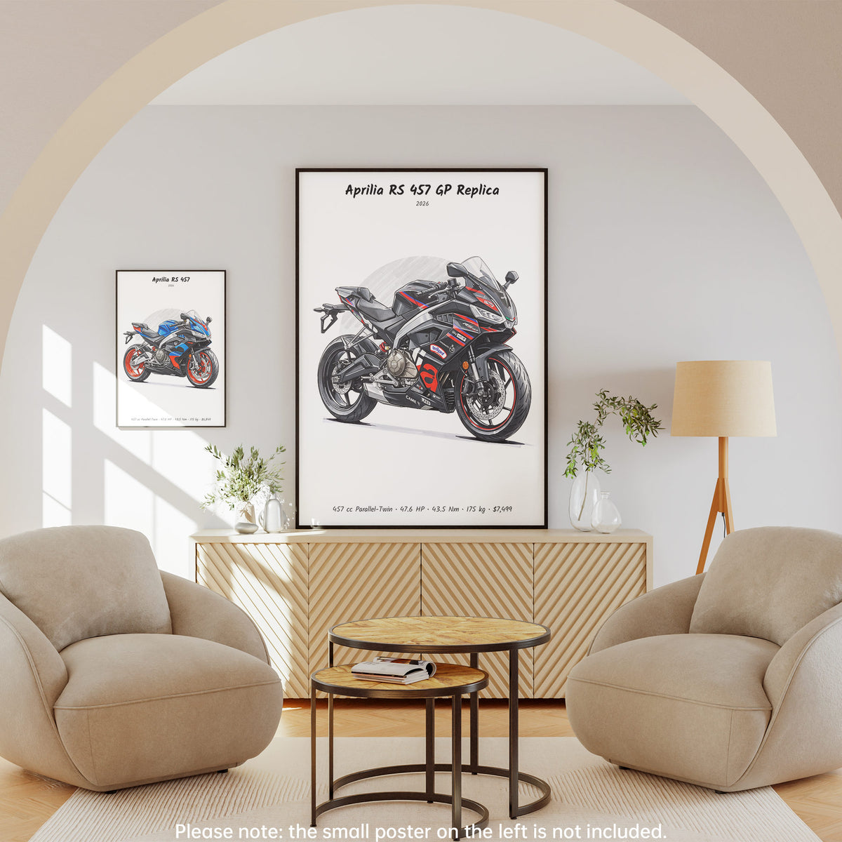 Aprilia RS 457 GP Replica 2026 Wall Art