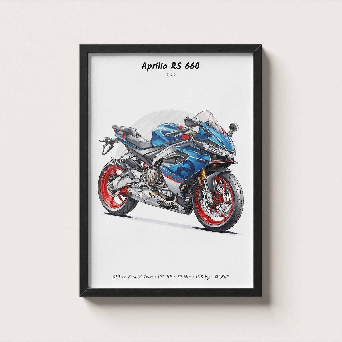 Aprilia RS 660 2025 Wall Art