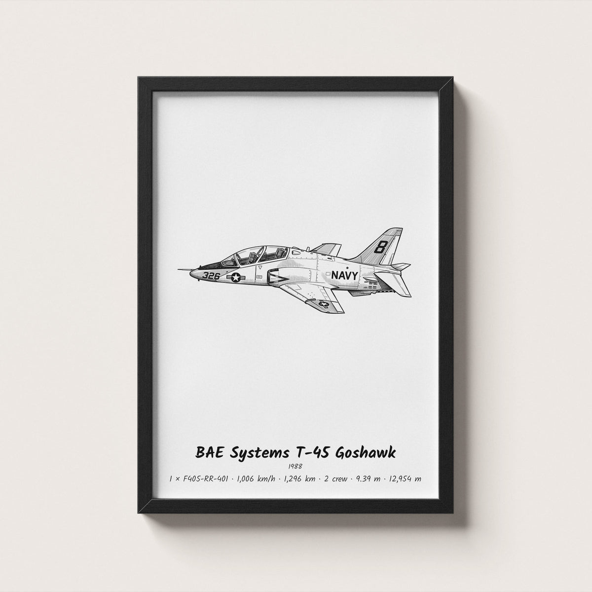 BAE Systems T-45 Goshawk Wall Art