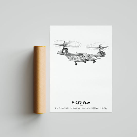 Bell V-280 Valor Helicopter Poster