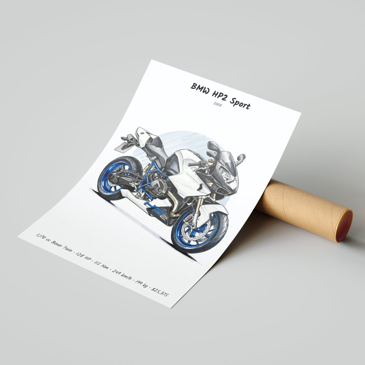 BMW HP2 Sport 2008 Poster