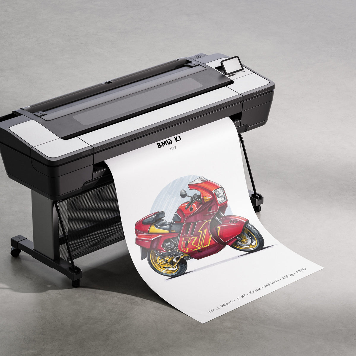 BMW K1 1988 Print