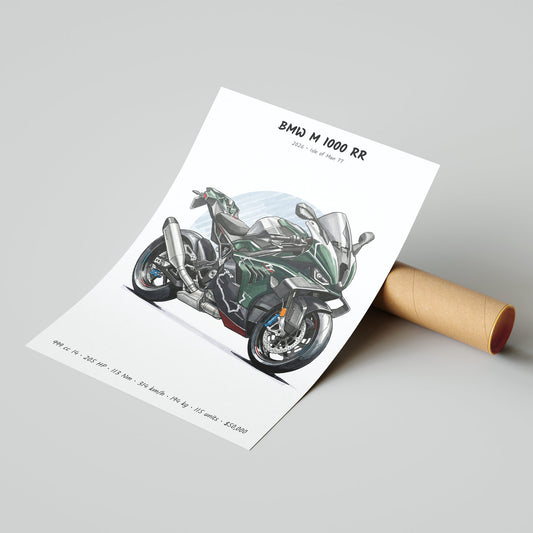 BMW M 1000 RR Isle of Man TT 2026 Poster