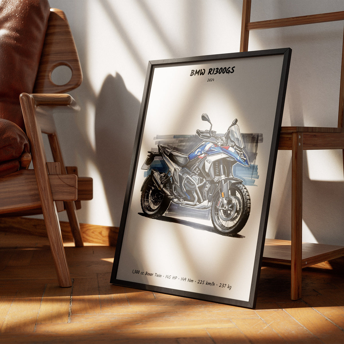 BMW R1300GS Motorcycle Art Print