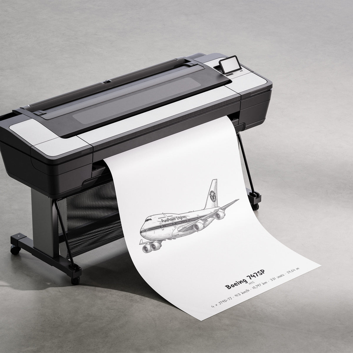 Printing the 747SP Airliner Poster