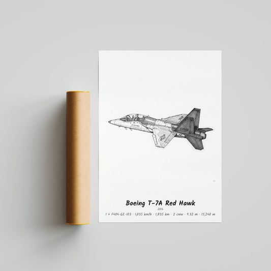 Boeing T-7A Red Hawk Poster Print