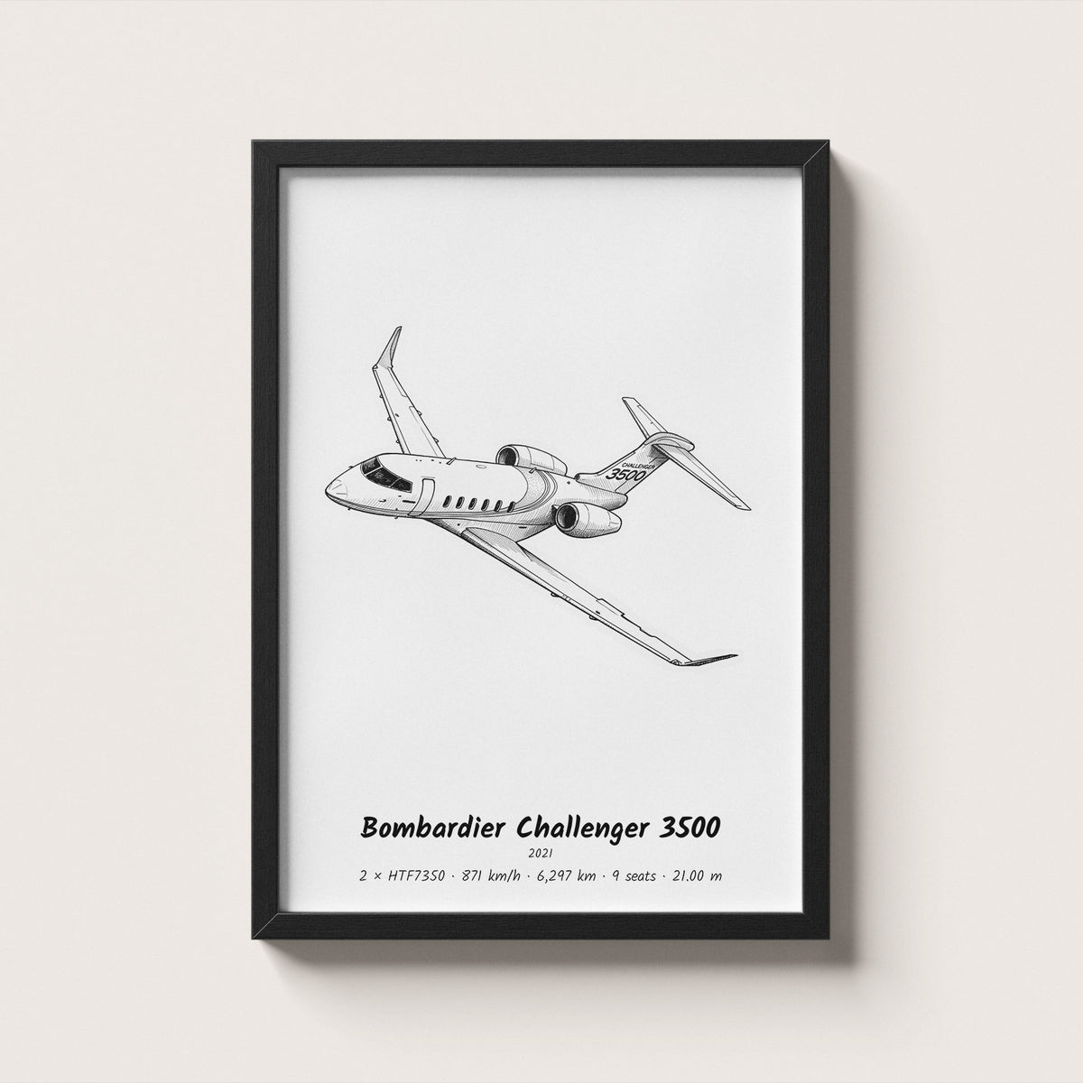 Bombardier Challenger 3500 Wall Art