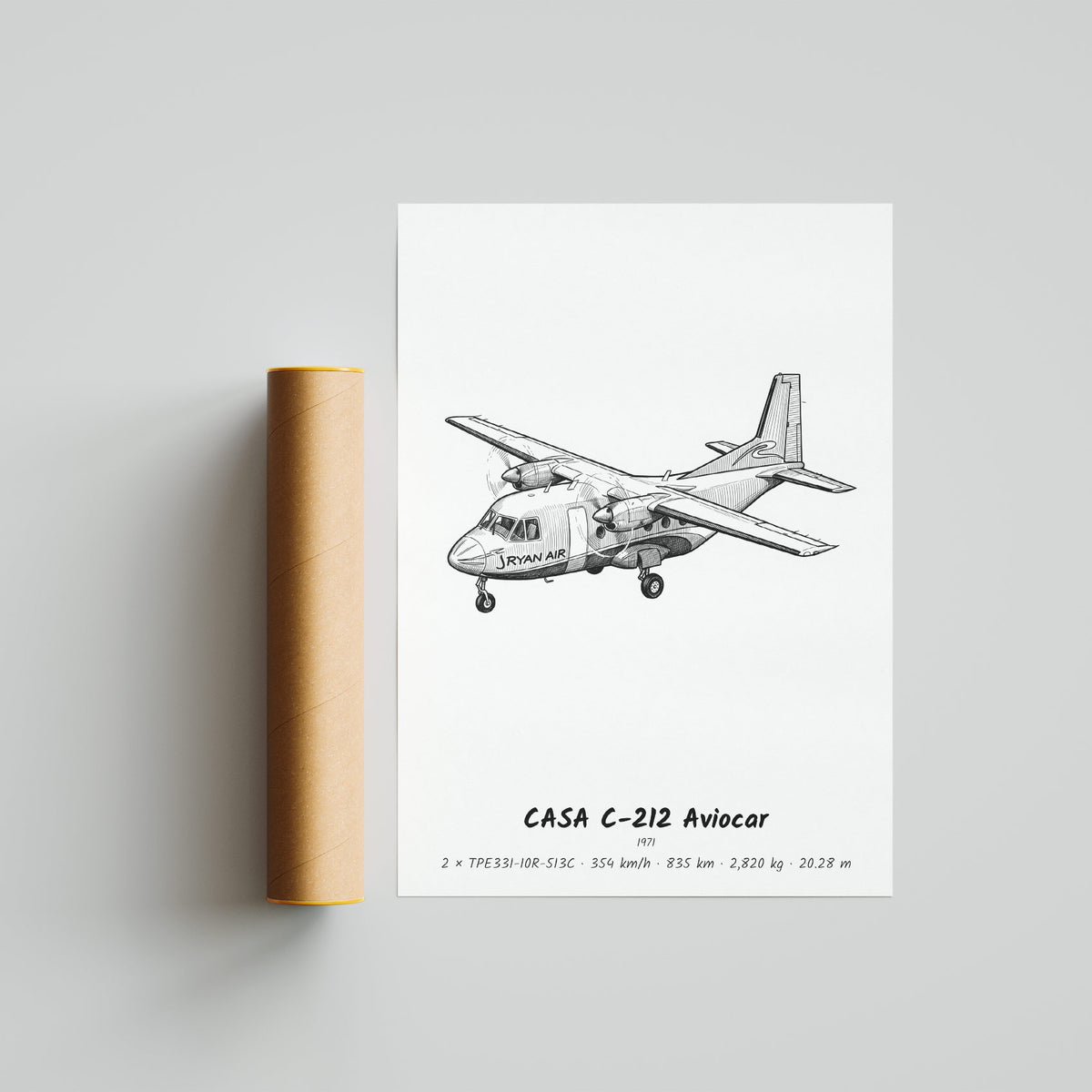 CASA C-212 Aviocar Poster Print