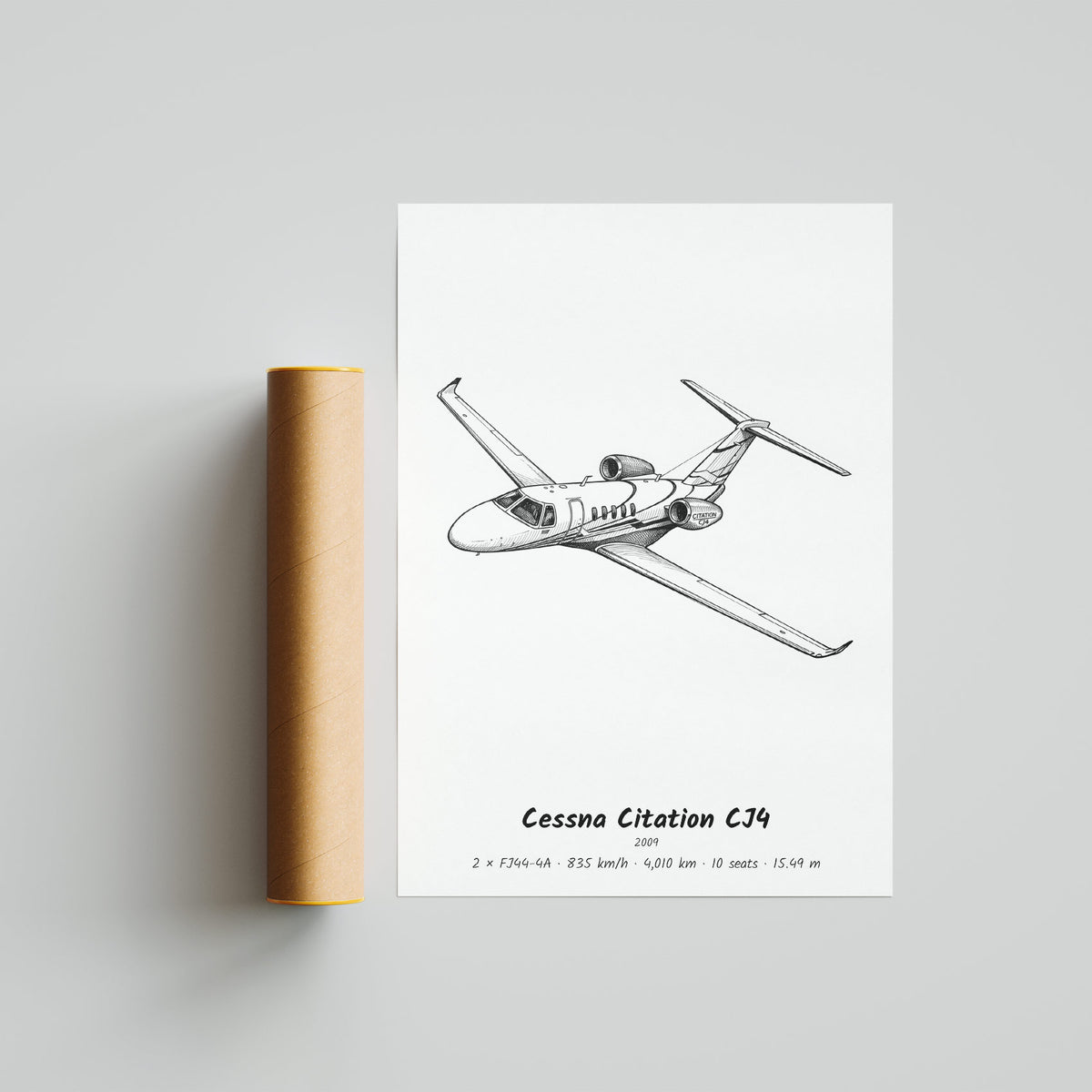 Cessna Citation CJ4 Poster Print