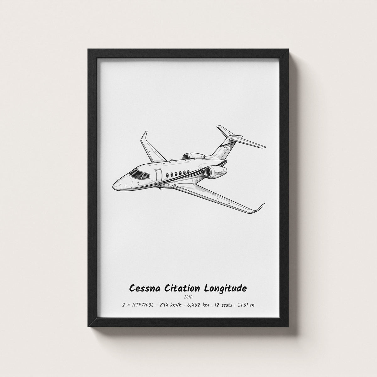 Cessna Citation Longitude Wall Art