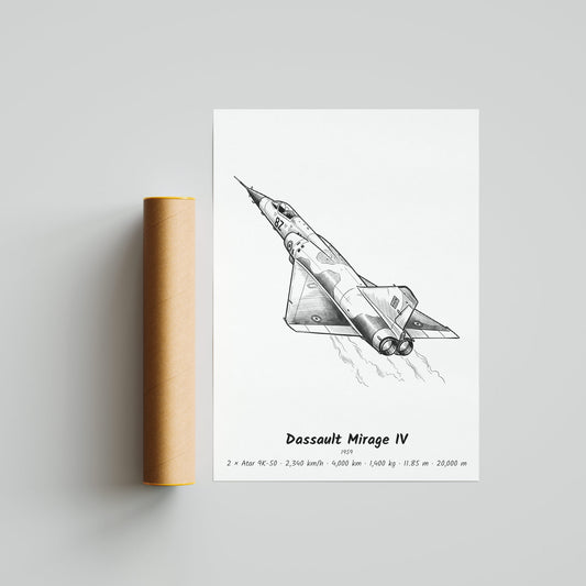Dassault Mirage IV Poster Print