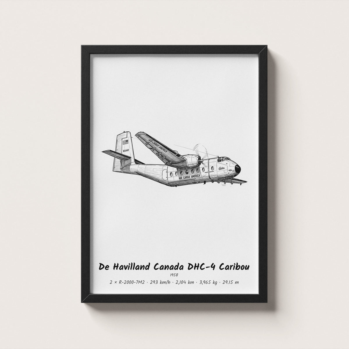 De Havilland Canada DHC-4 Caribou Wall Art