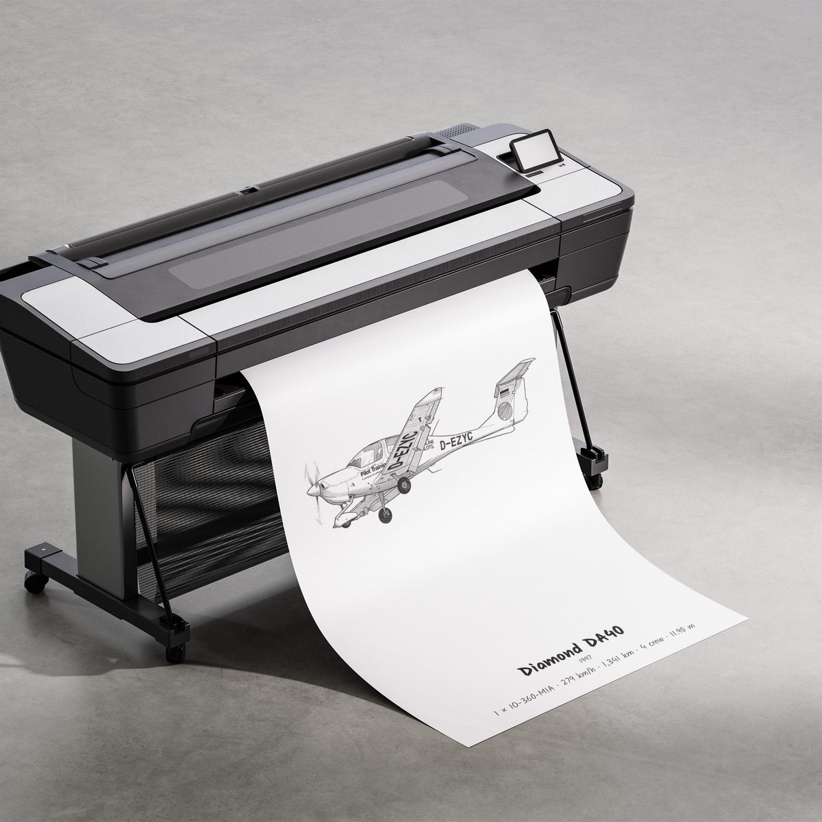 Printing the Diamond DA40 Poster