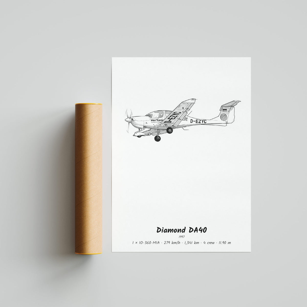 Diamond DA40 Poster Print
