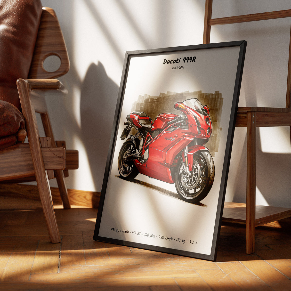 Ducati 999R Motorcycle Art Print