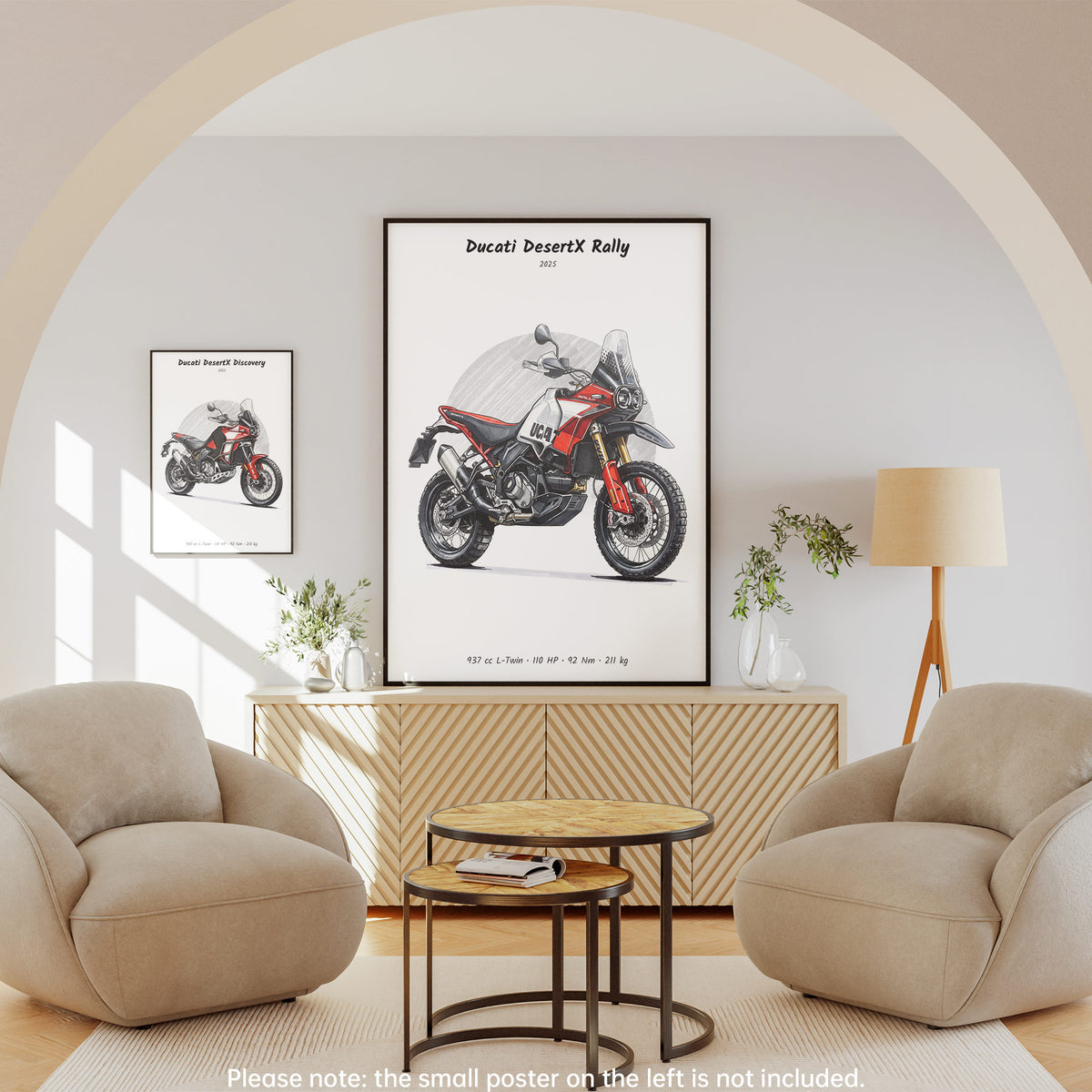 Ducati DesertX Rally 2025 Wall Art
