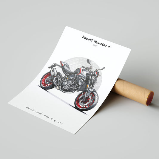 Ducati Monster + 2026 Poster