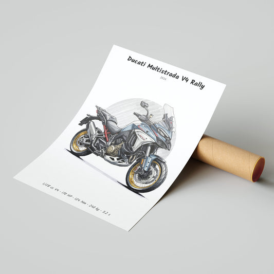 Ducati Multistrada V4 Rally 2026 Poster
