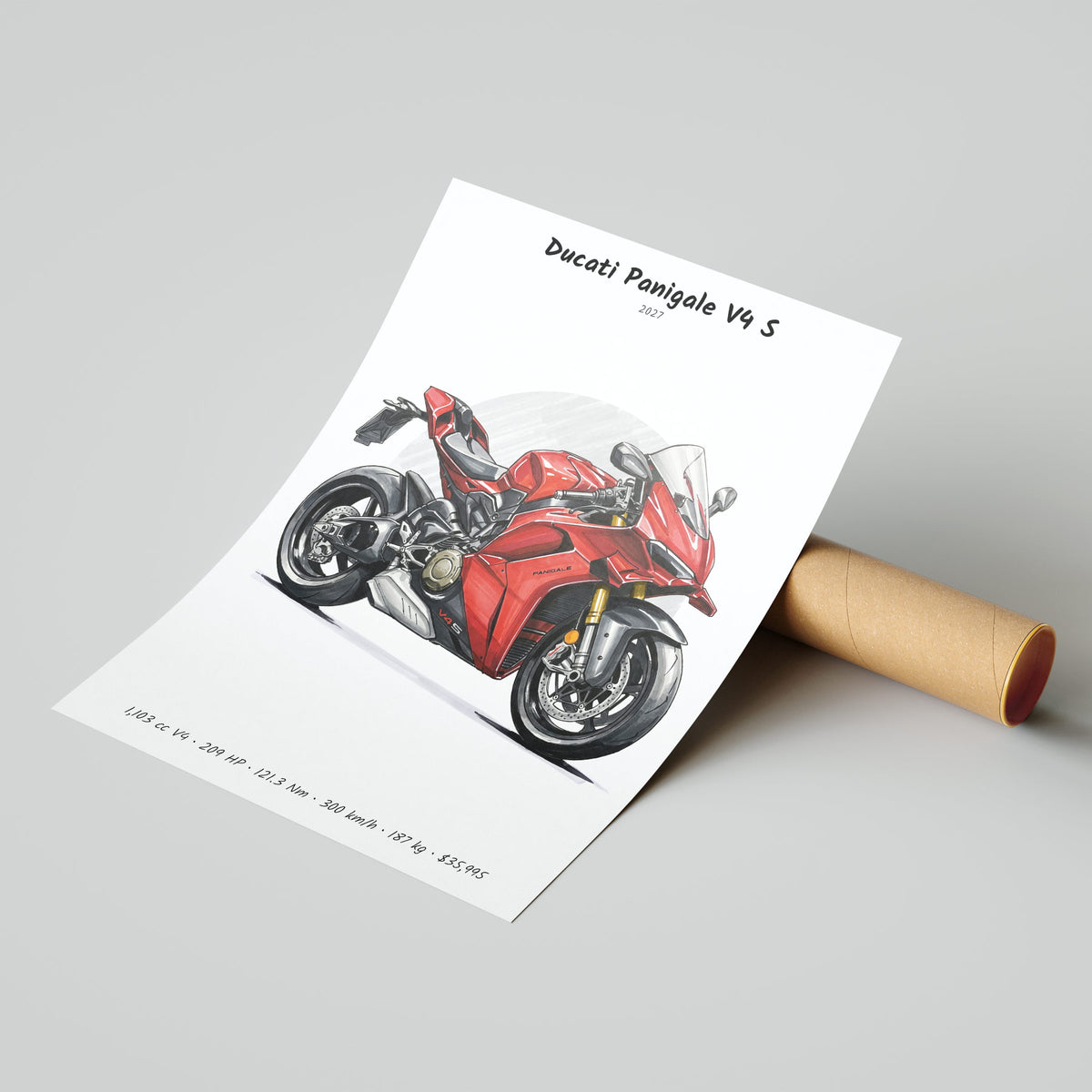 Ducati Panigale V4 S 2027 Poster