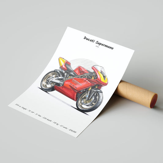 Ducati Supermono 1993 Poster