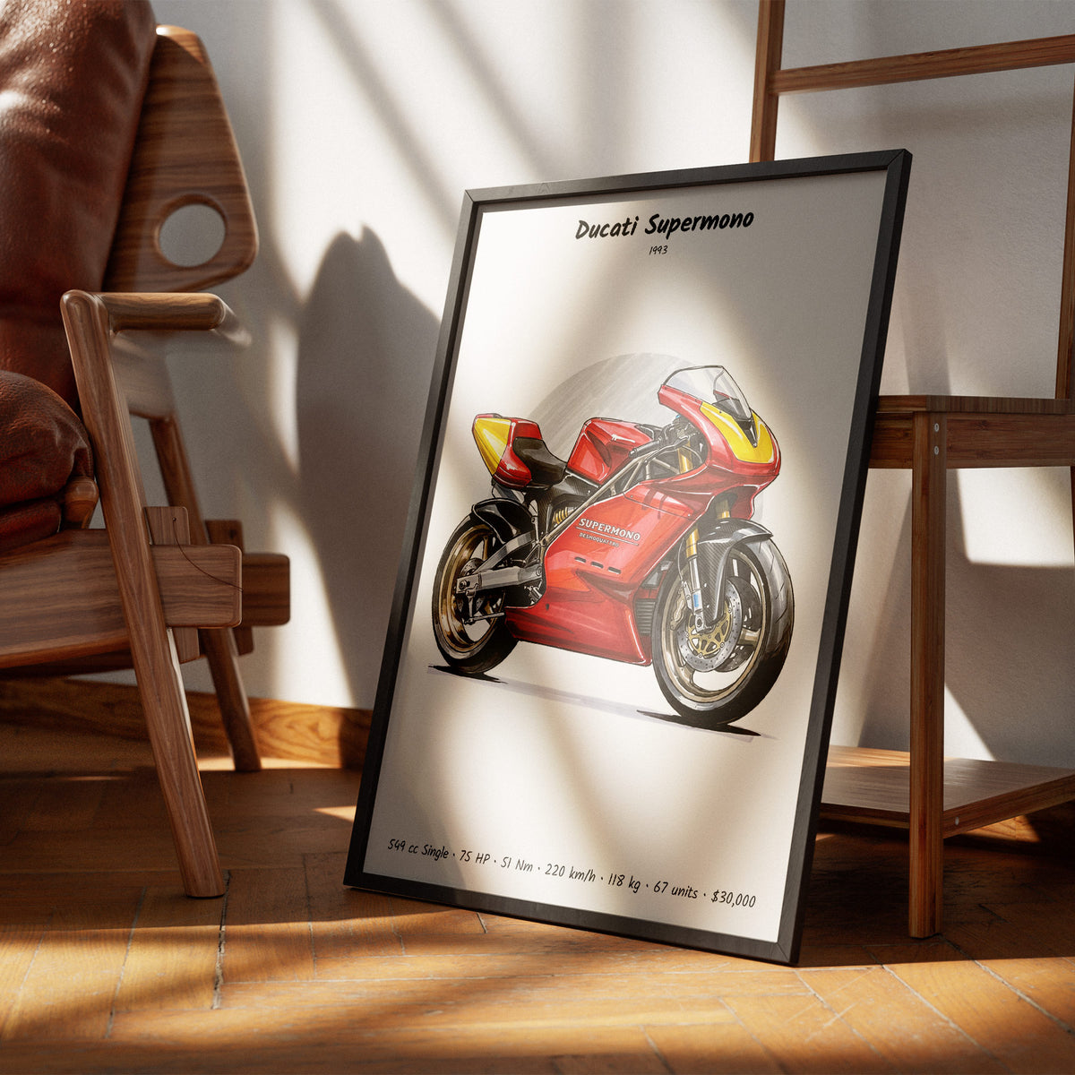 Ducati Supermono 1993 Wall Art