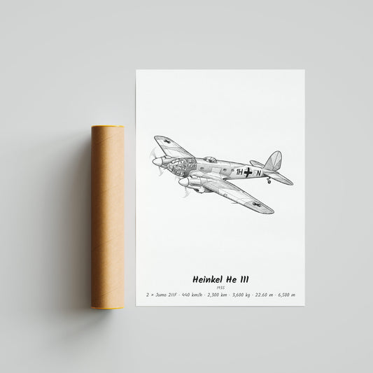 Heinkel He 111 Poster Print