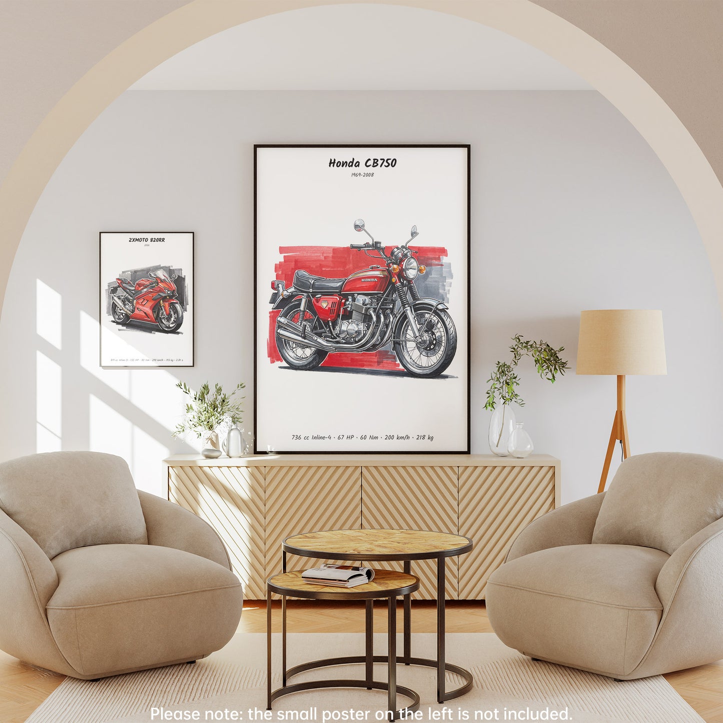 Honda CB750 1969 Motorcycle wall art
