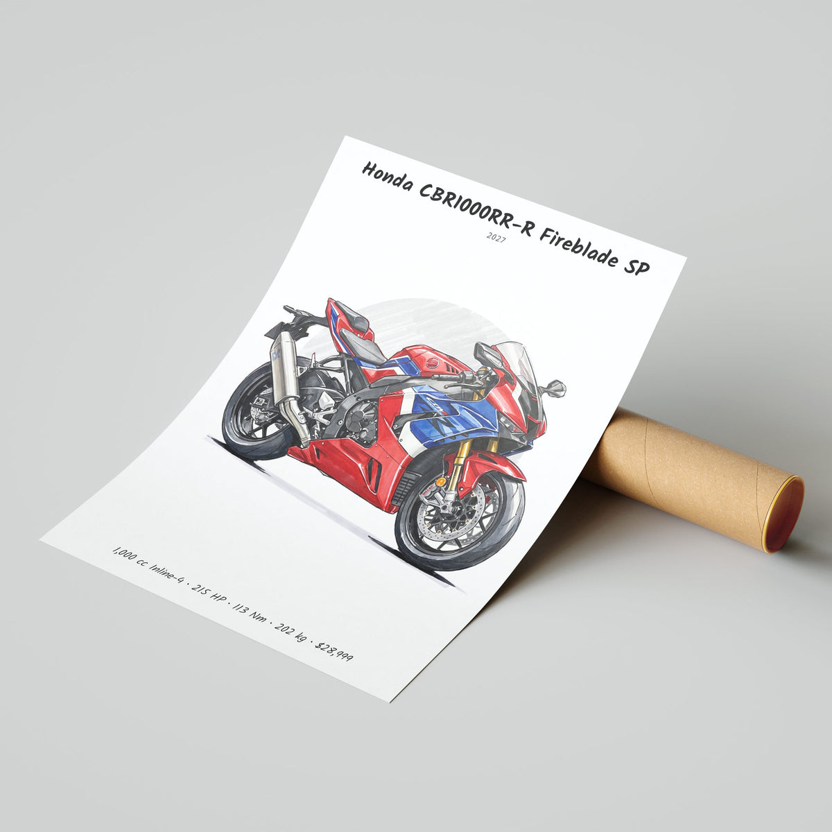 Honda CBR1000RR-R Fireblade SP 2027 Poster