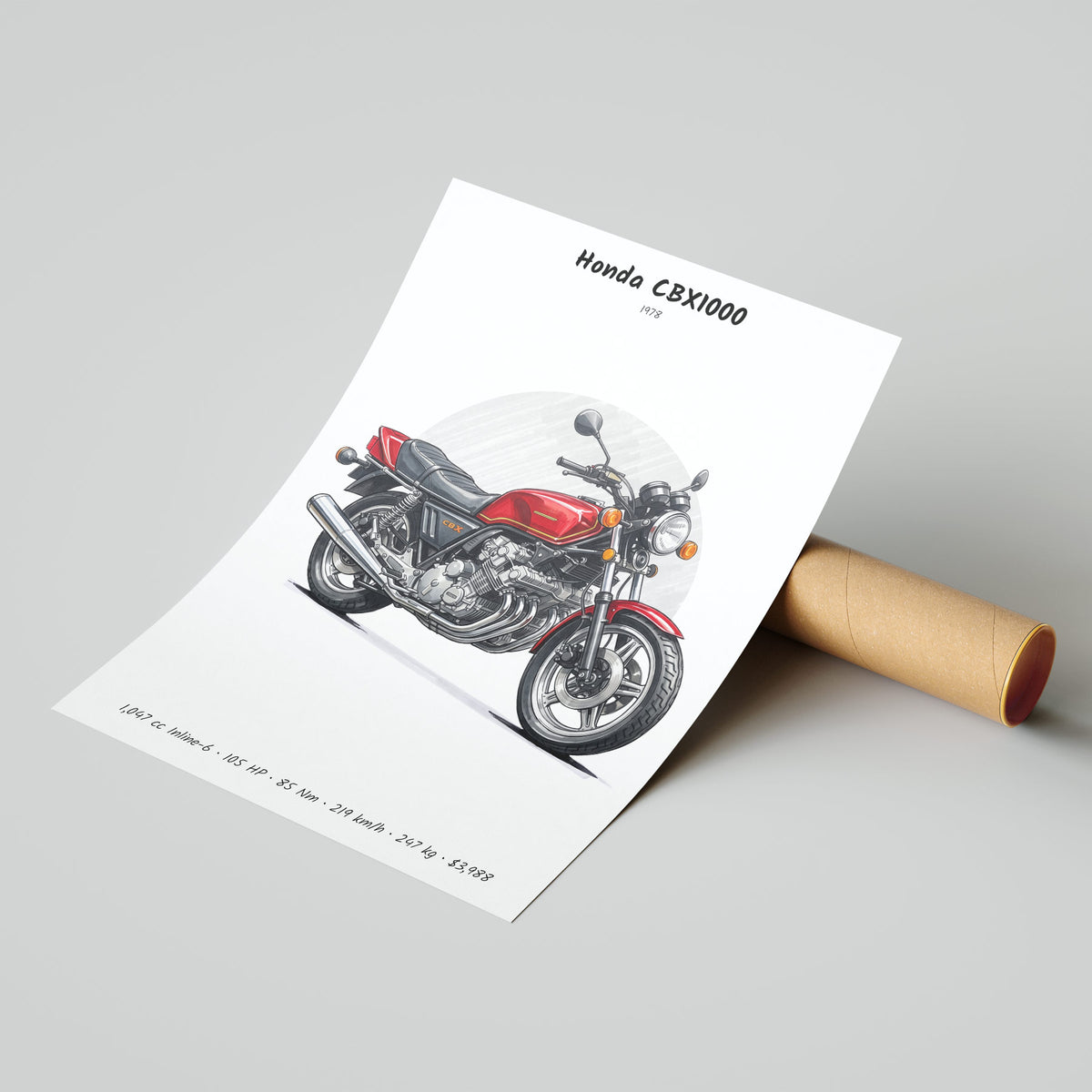 Honda CBX1000 1978 Poster