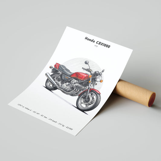 Honda CBX1000 1978 Poster