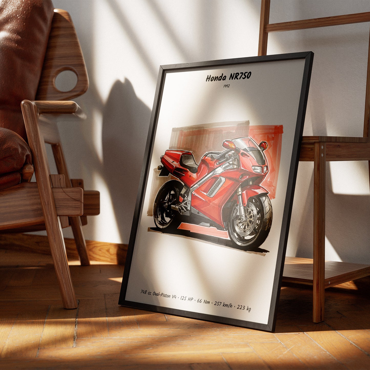 Honda NR750 Motorcycle Wall Art