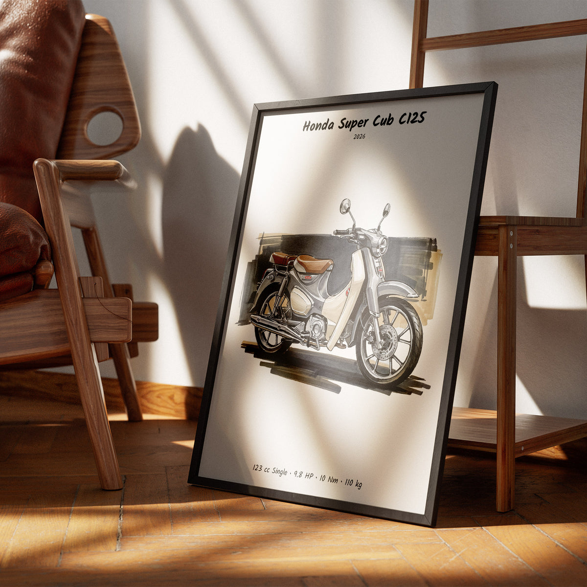 Honda Super Cub C125 2026 Wall Art