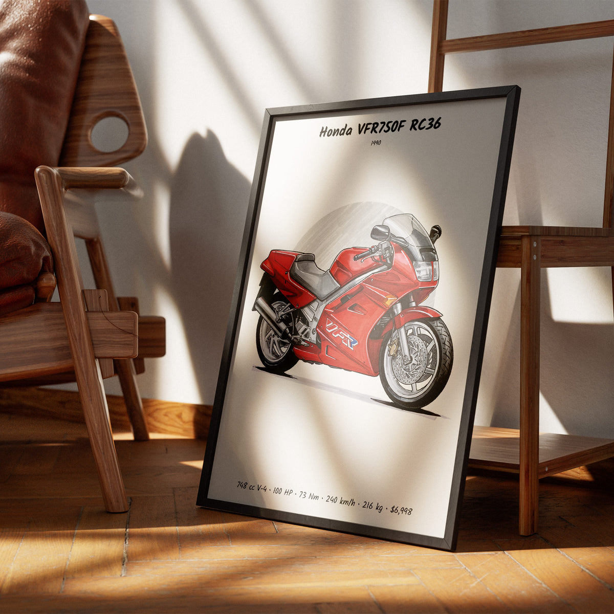 Honda VFR750F RC36 1990 Wall Art