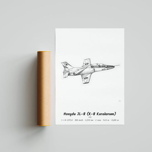 Hongdu JL-8 - K-8 Karakorum Poster Print