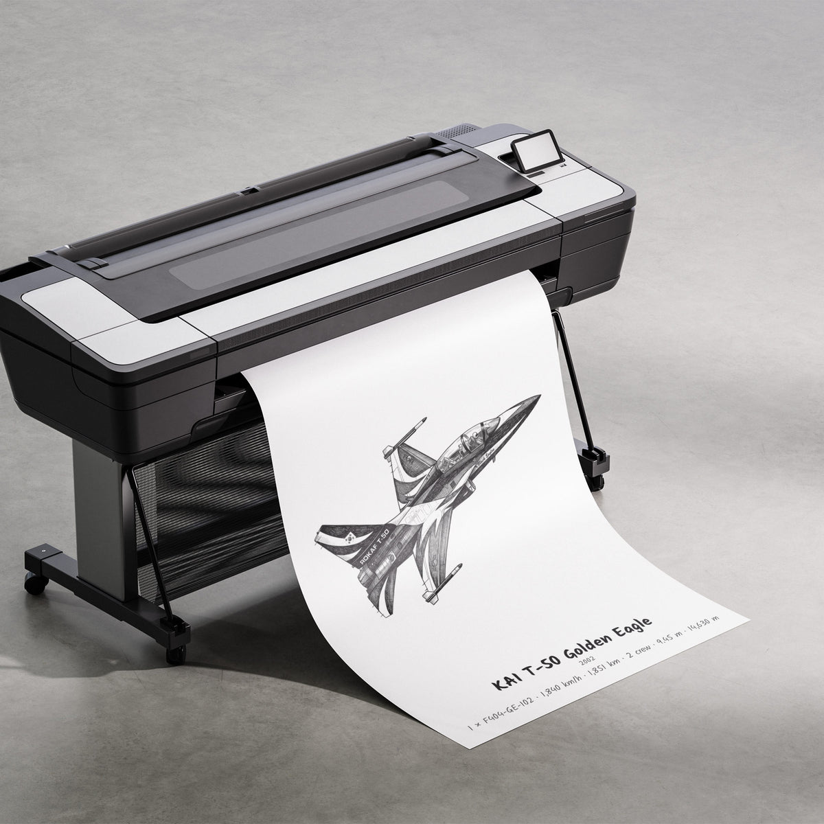 Printing the KAI T-50 Golden Eagle Poster