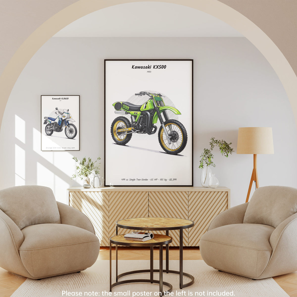 Kawasaki KX500 1983 Wall Art