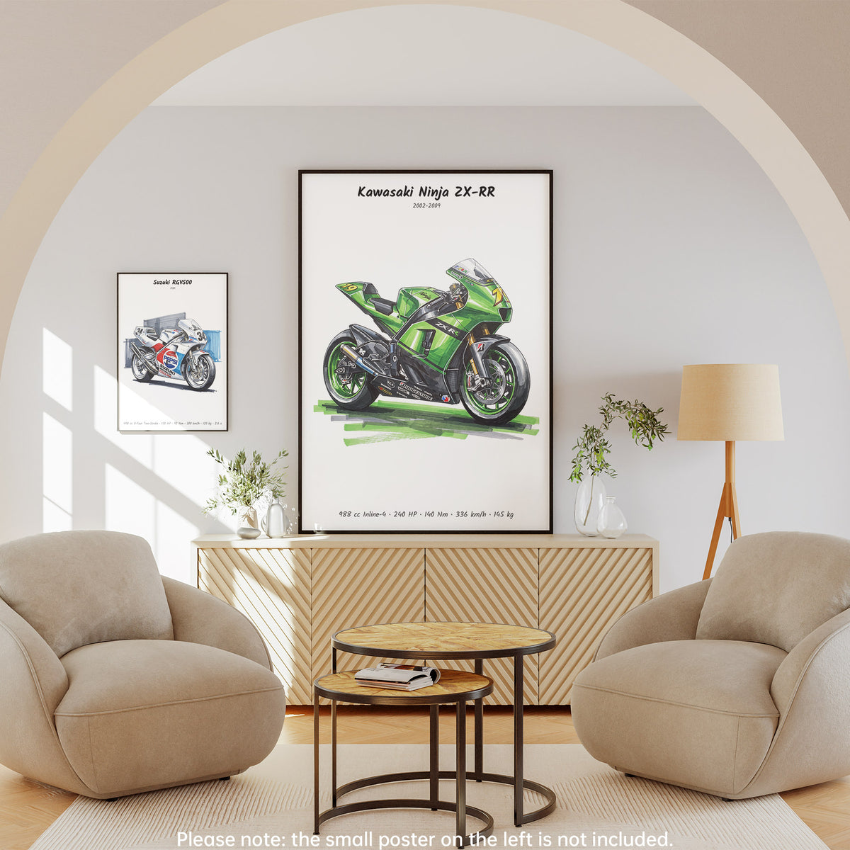 Kawasaki Ninja ZX-RR MotoGP Motorcycle Wall Art