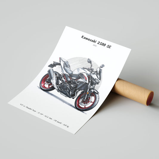 Kawasaki Z500 SE 2026 Poster