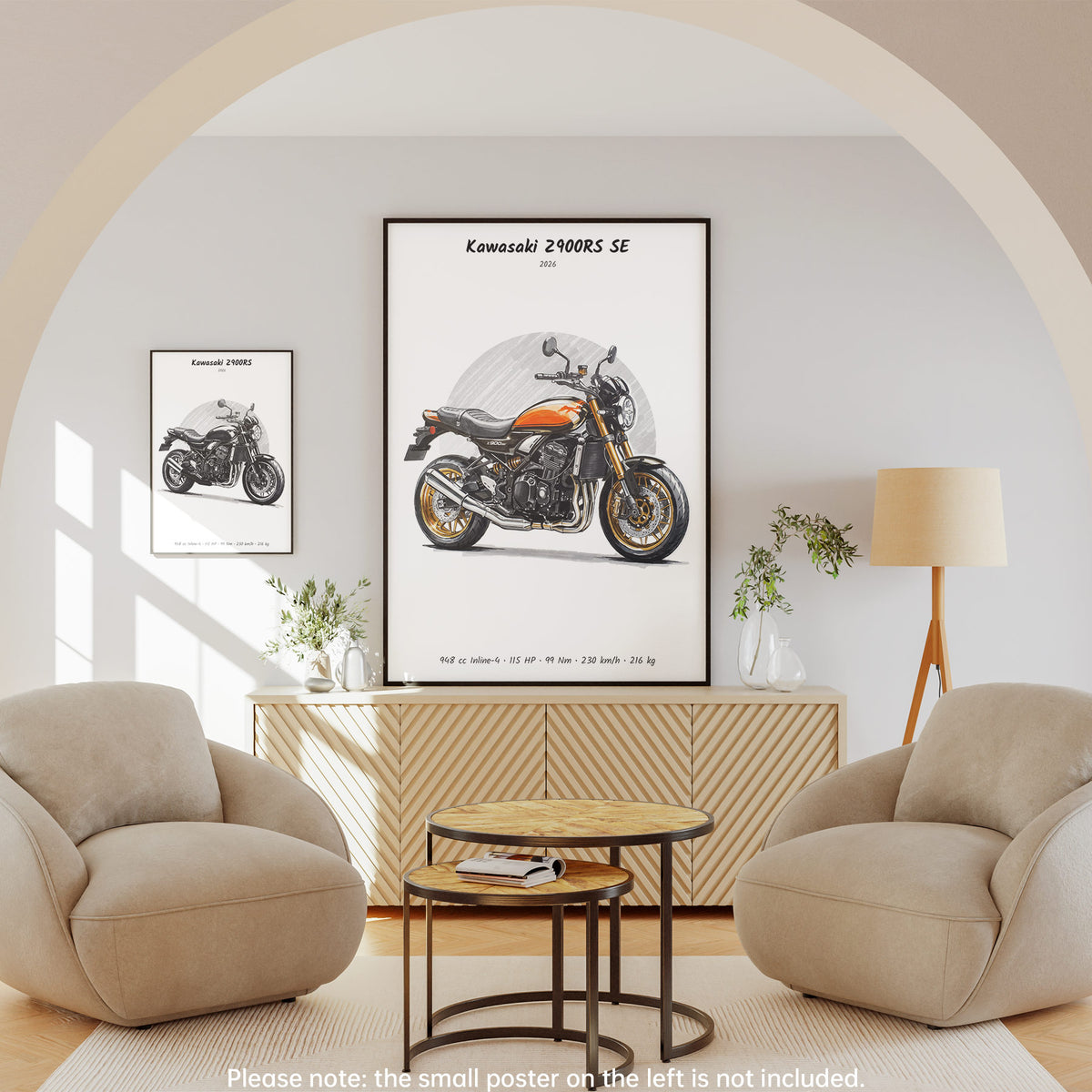 Kawasaki Z900RS SE 2026 Wall Art
