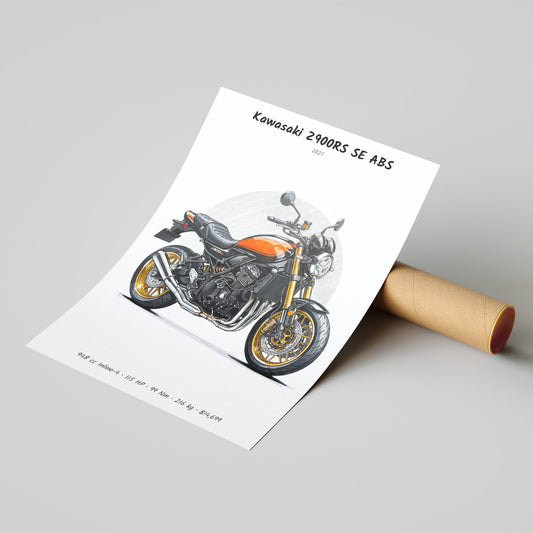 Kawasaki Z900RS SE ABS 2027 Poster