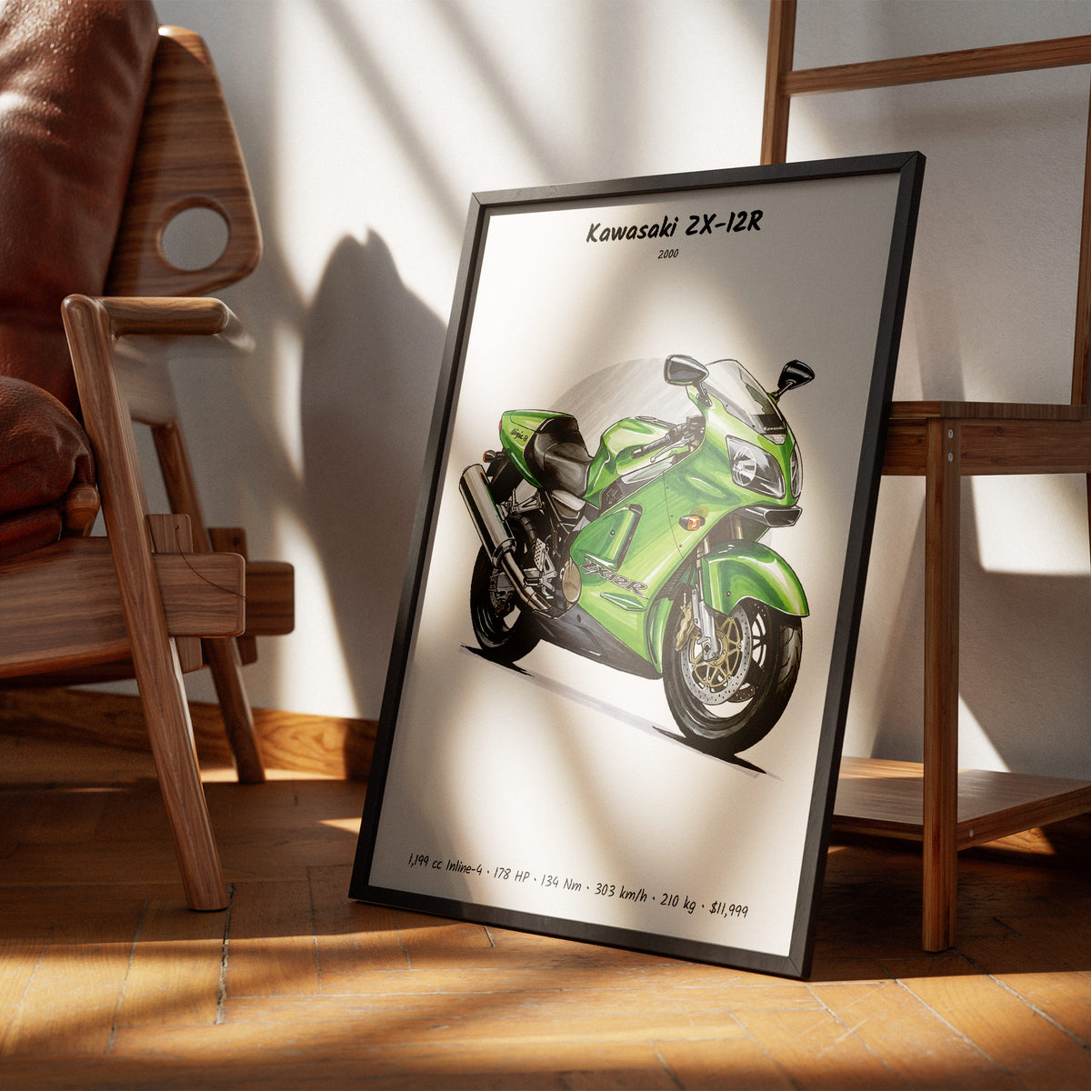 Kawasaki ZX-12R 2000 Wall Art