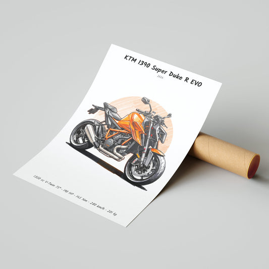 KTM 1390 Super Duke R EVO 2026 Poster